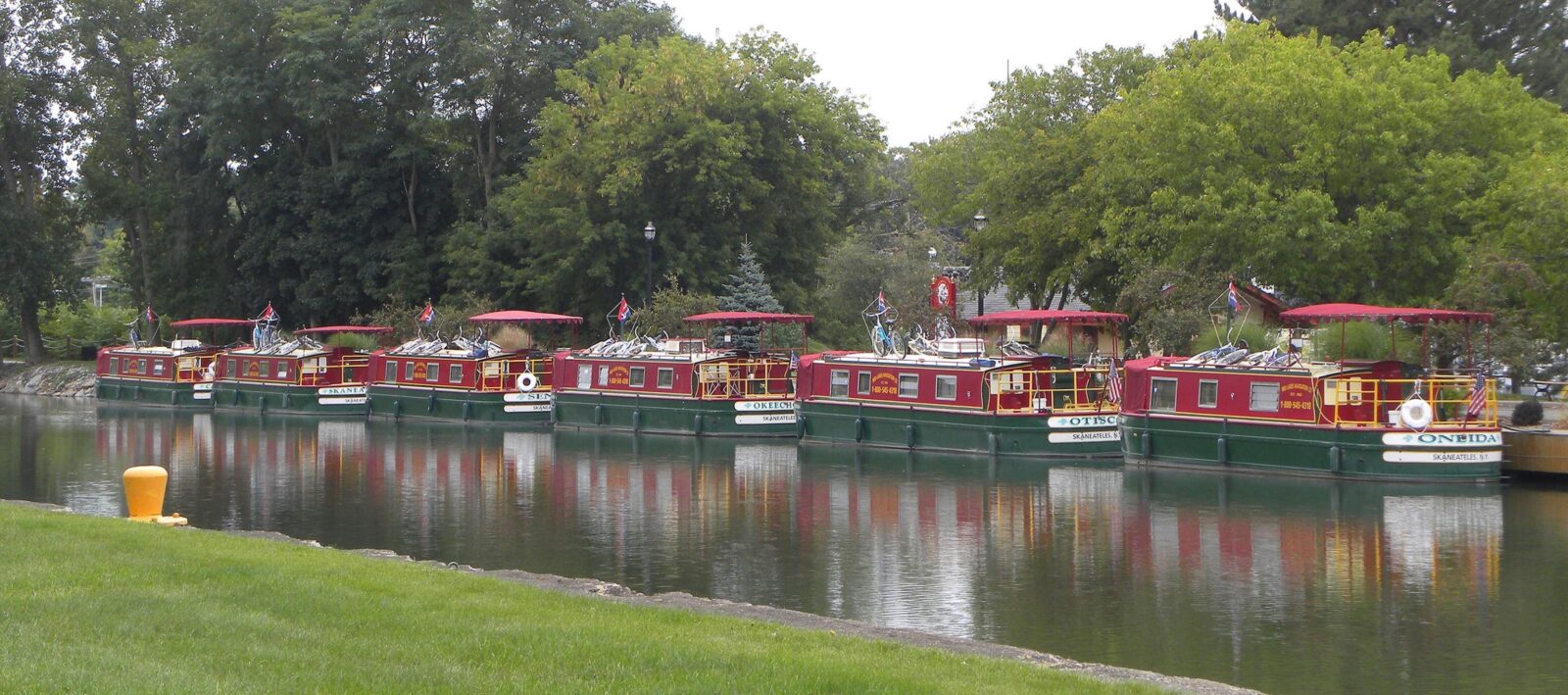 Canal Boats In Port